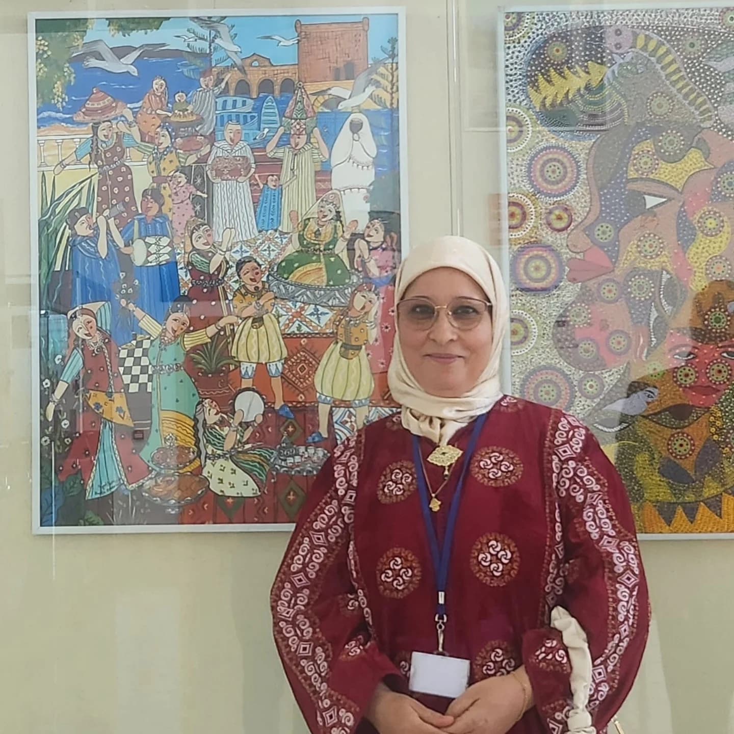 Khadija Bentajar — Artiste Peintre Portrait officiel de Khadija Bentajar, artiste peintre marocaine née à Essaouira